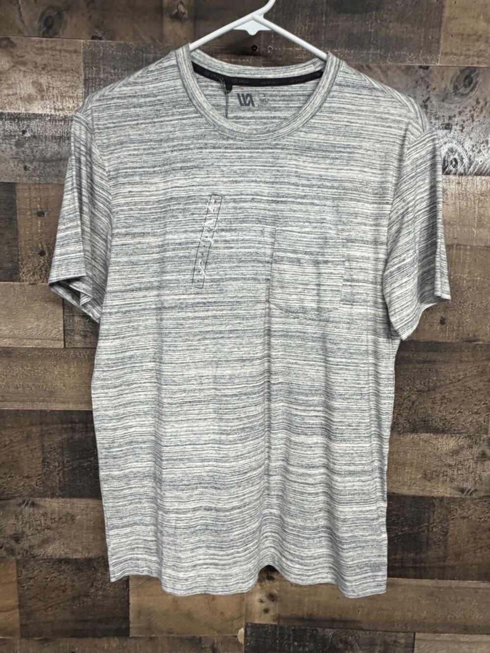 VEST Men’s Size Small Essential Pocket Tee Heather Gray Marble NWT SKU 0033￼￼